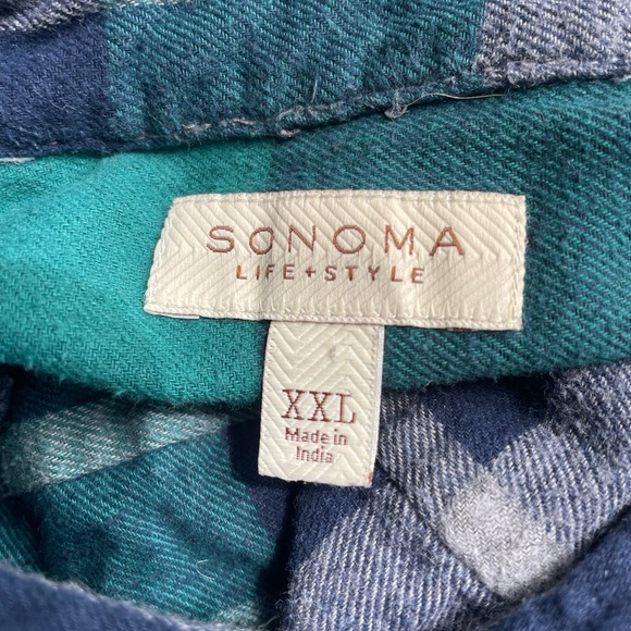 Women’s Sonoma long sleeve plaid shirt 2xl - Picture 2 of 3